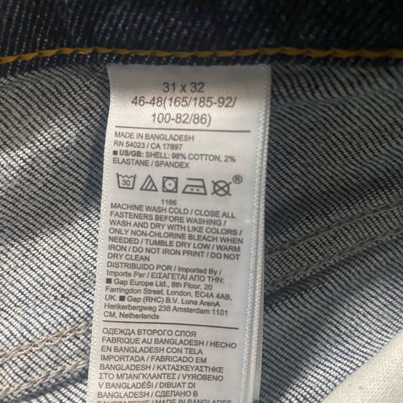 Banana Republic Slim Fit dark wash blue jeans new with tags 31x32 - Picture 5 of 7